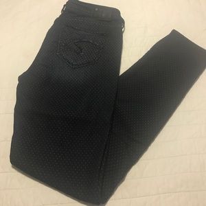 Silver Suki Super skinny blue jeans with small dot